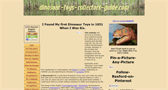 Desktop Screenshot of dinosaur-toys-collectors-guide.com